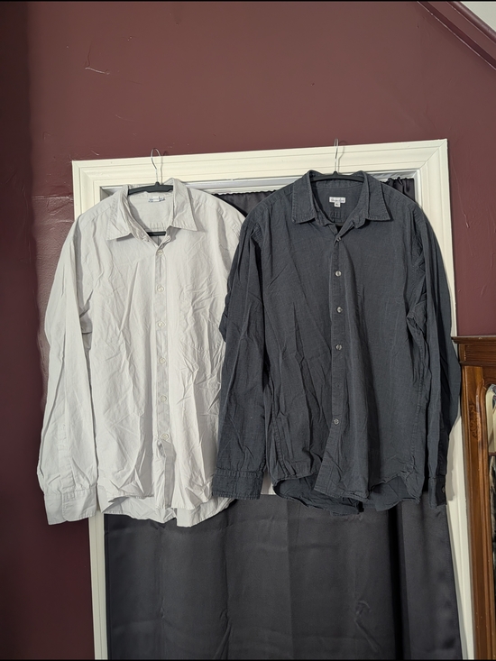 Steven Alan Other - Steven Alan 2x MiUSA Gray & White Chambray Oxford Casual Button-down Shirts XL